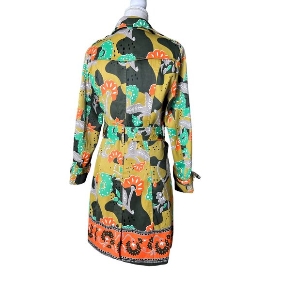 Belted Floral Trench coat Size:2 - Picture 3 of 8